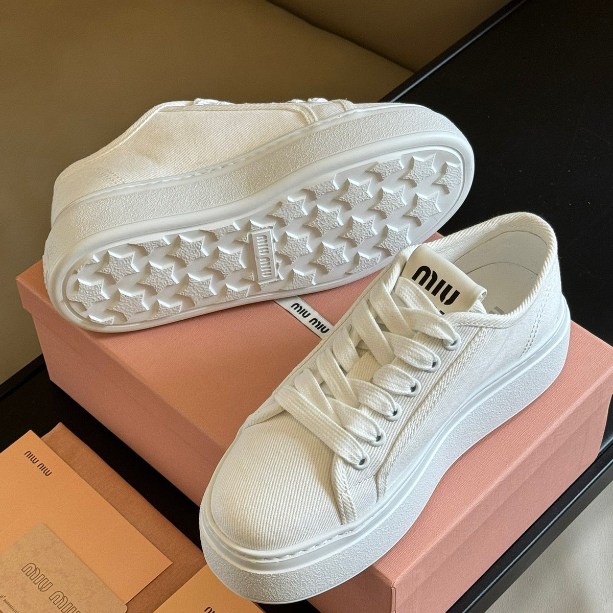 Shoes- Miu M Trainers Luxury Lifestyle Designer Footwear