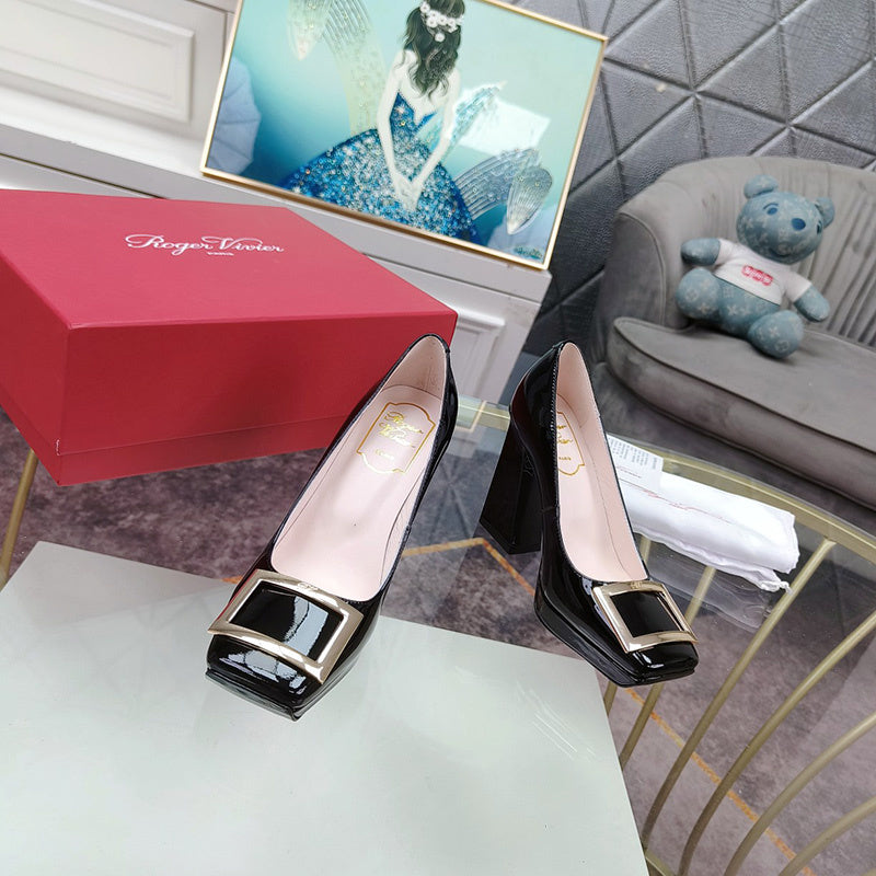 Roger Vivier luxury shoes detail shot