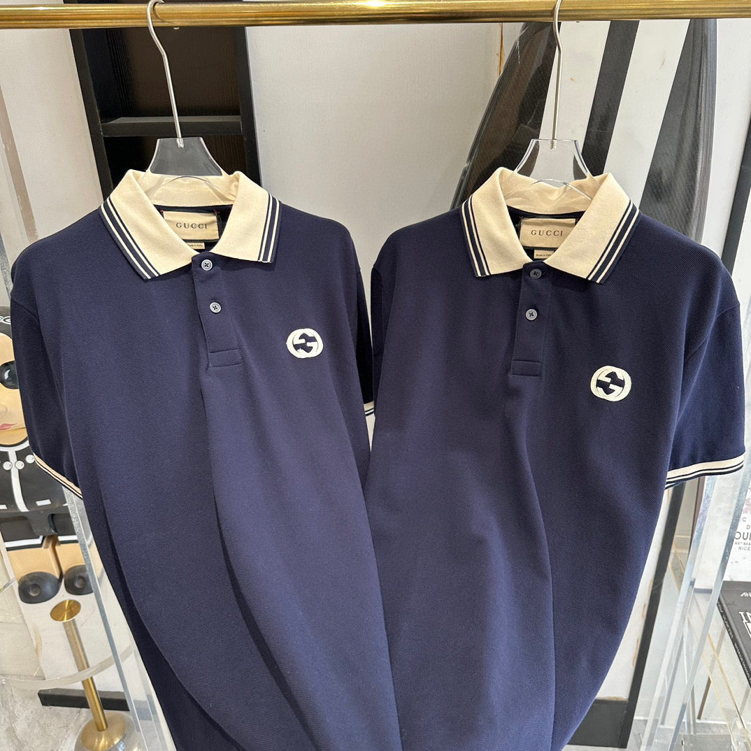 Gucci Polo Shirts- Gucci Polo Shirt Classic Designer Cotton Polo Shirt