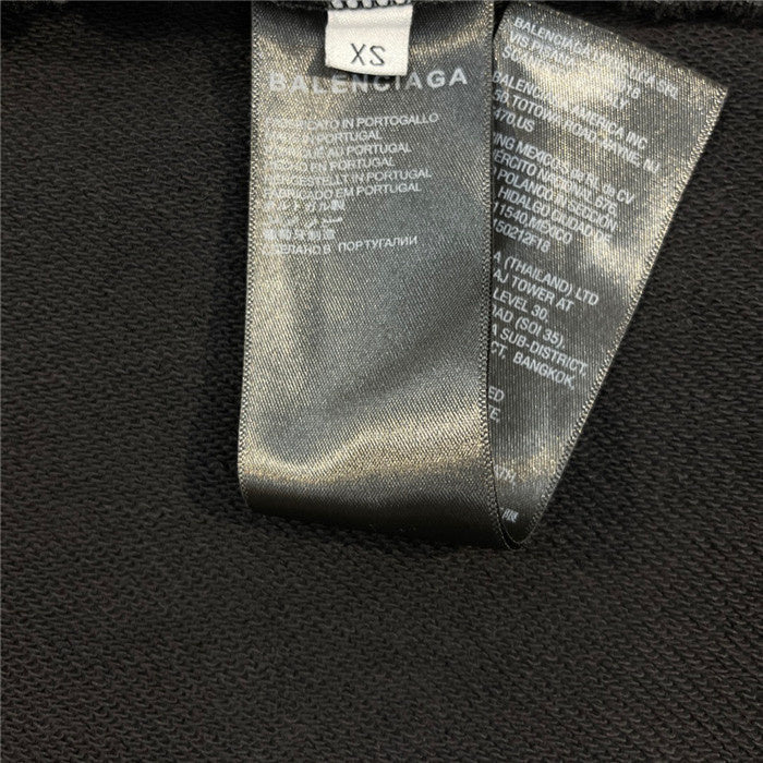 Close-up of Balenciaga designer clothing craftsmanship