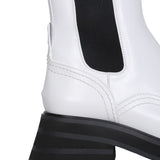 Close-up of Alexander McQueen boots & booties hardware and fine stitching