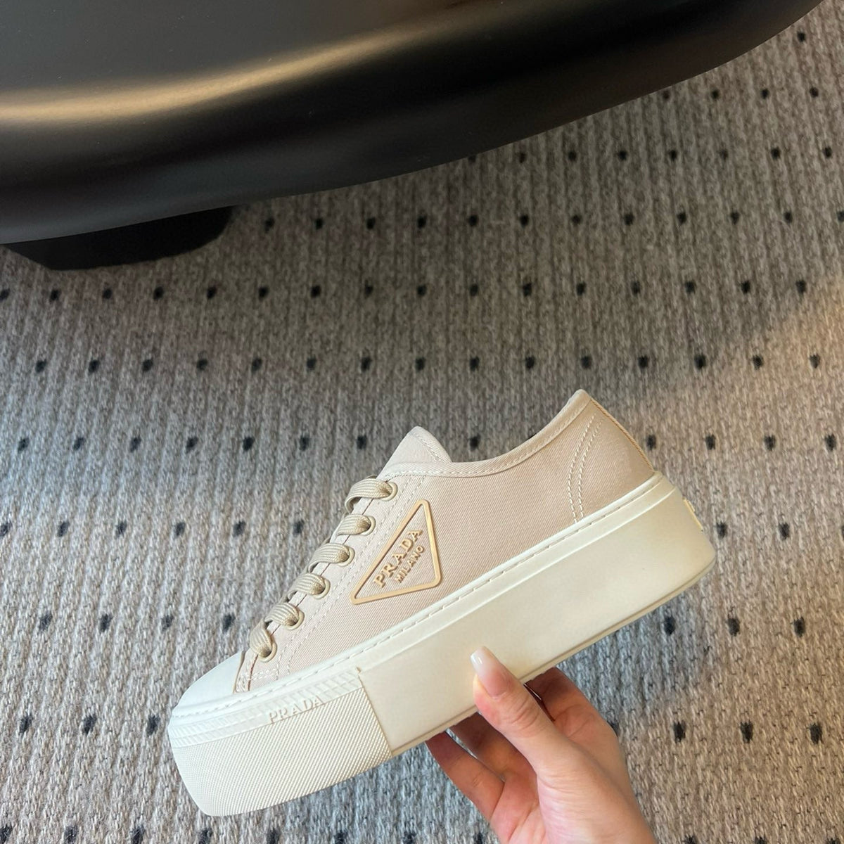 Shoes- Pd Fabric Sneakers Premium Designer Casual Shoes
