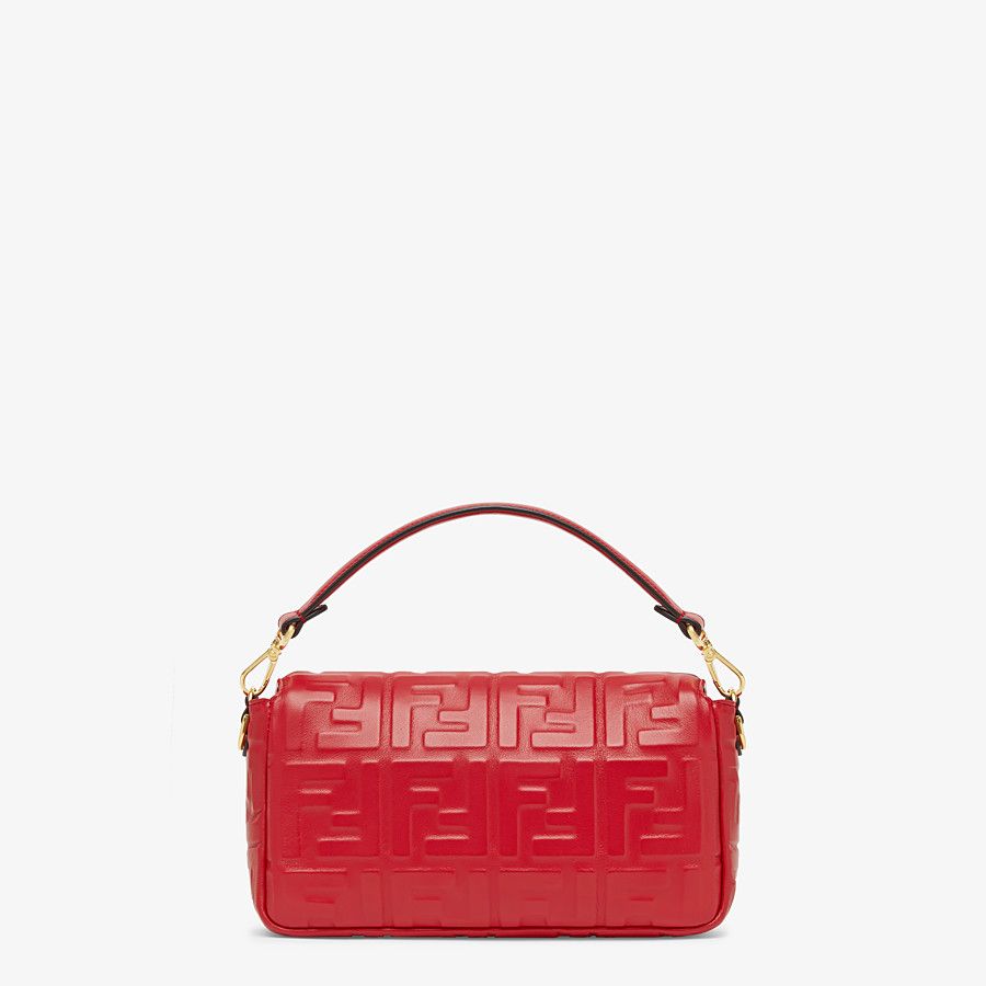 Fendi Bags? FENDI Red Leather Baguette Elegant Everyday Designer Handbag