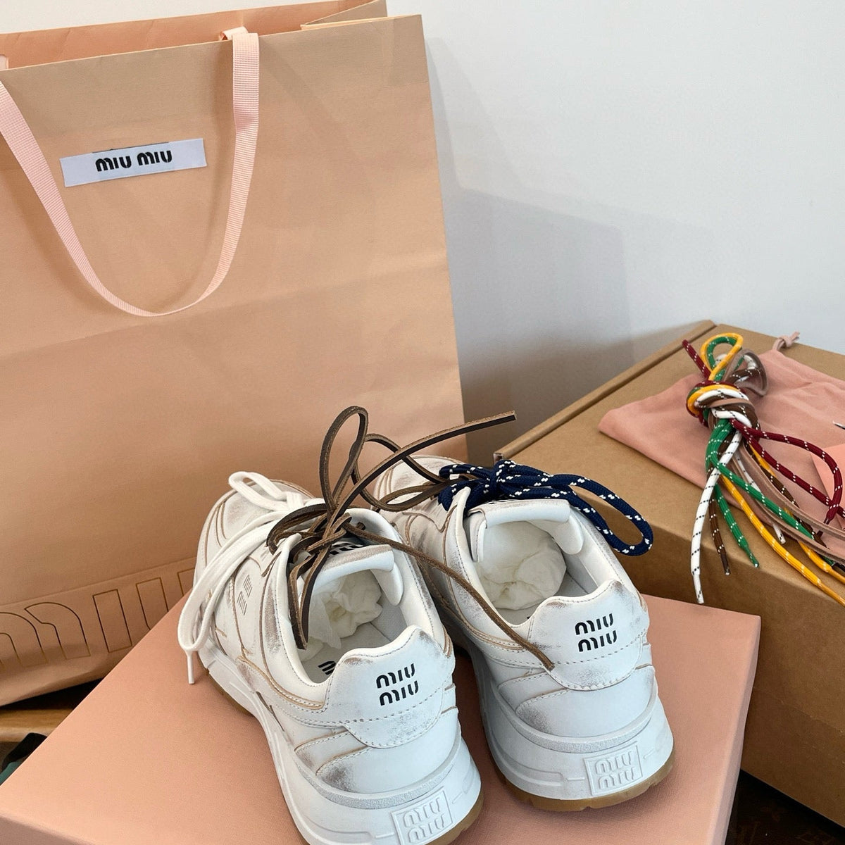 Shoes- Miu M Trainers Luxury Lifestyle Designer Footwear