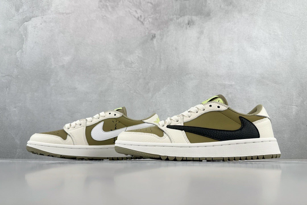 Jordan Shoes- Jordan Travis S x Jordan 1 Low Luxury Lifestyle Designer Footwear