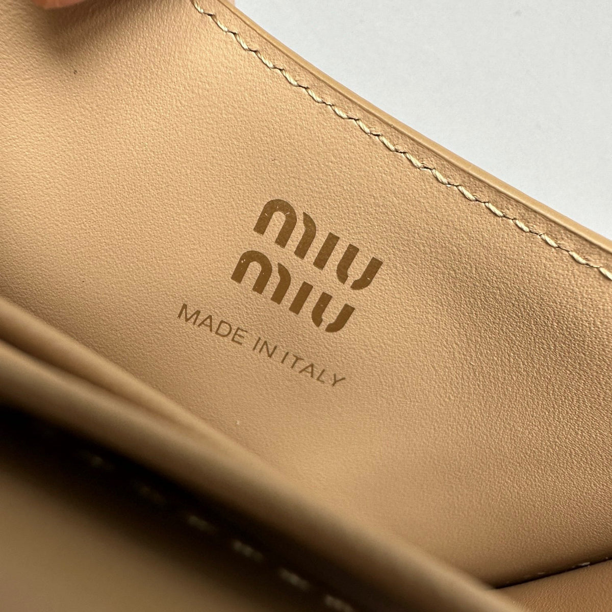 Wallets- Miu M Shoulder Strap Wallet Premium Leather Designer Wallet