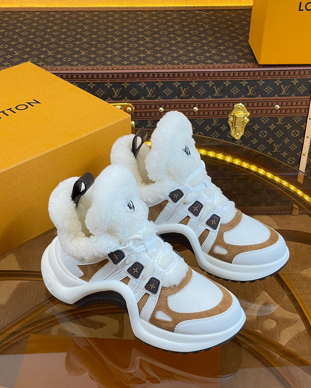 Louis Vuitton White Pointed-Toe Stiletto Heels - Front View