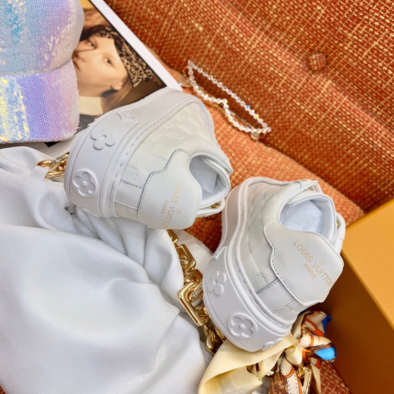Louis Vuitton luxury shoes detail shot