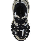 Close-up of Balenciaga sneakers hardware and fine stitching