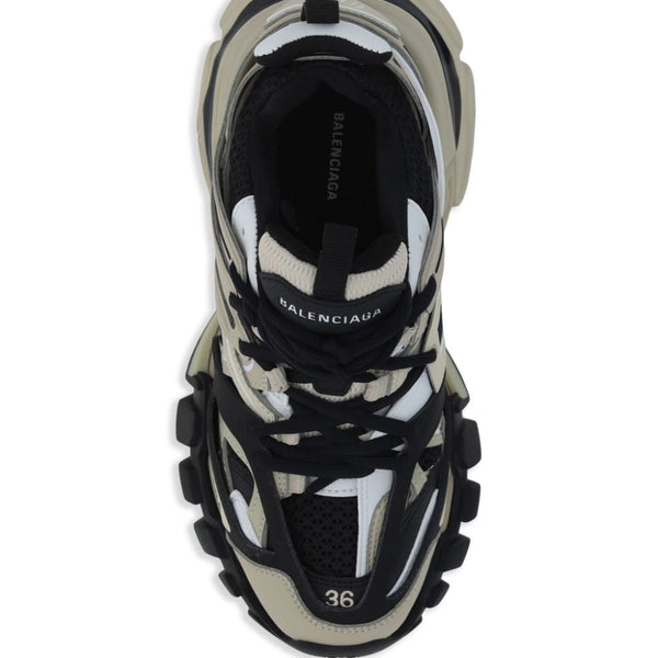 Close-up of Balenciaga sneakers hardware and fine stitching