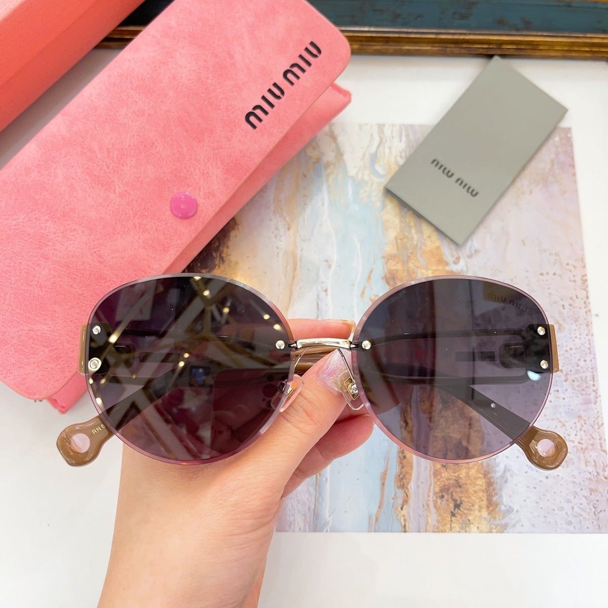 Sunglasses- Miu M Sunglasses Premium Fashion Designer Sunglasses