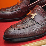 Hermès Camel Block Heel Pumps - Close-Up Texture View