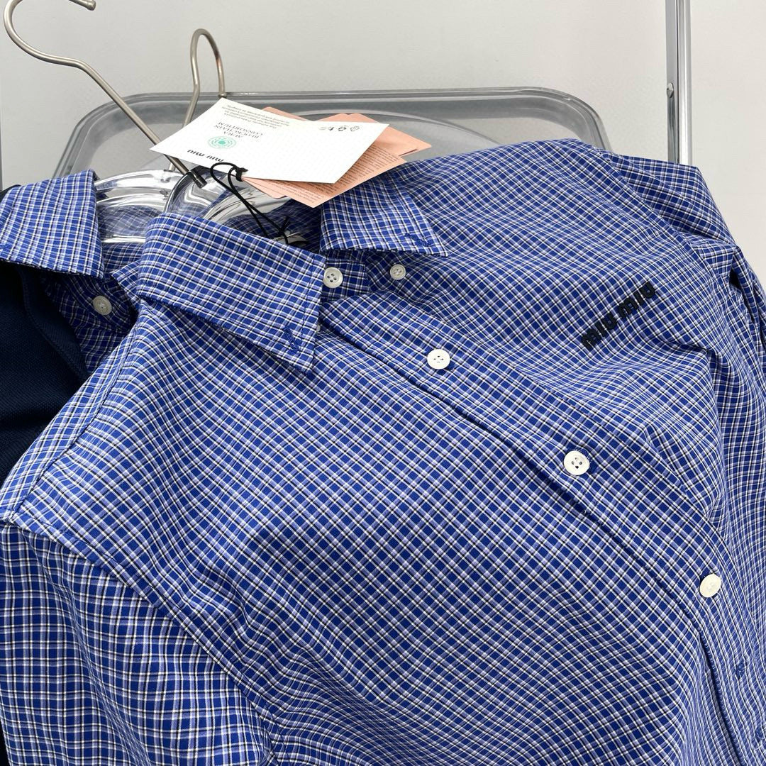 Tops- Miu M Shirt Premium Designer Casual Top