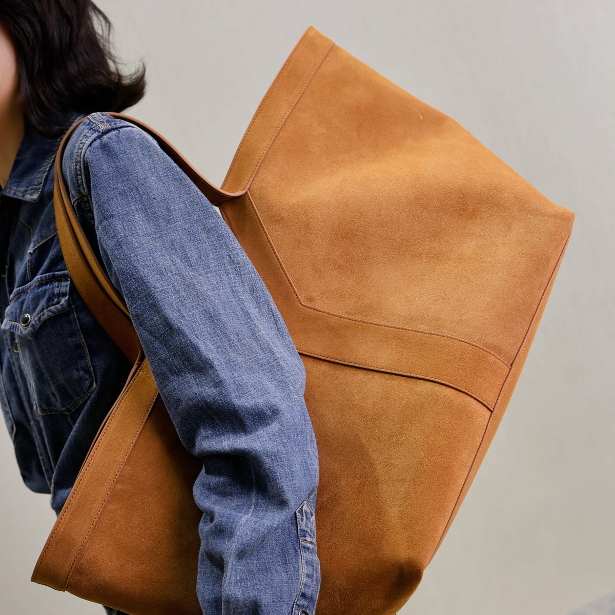 Saint Laurent Bags- Saint Laurent Y Tote In Suede Bag Premium Designer Shoulder Bag