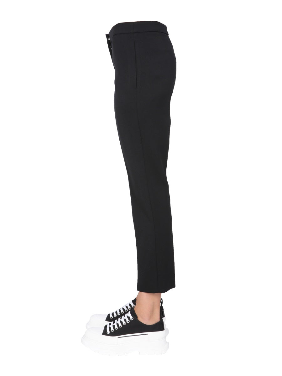 Alexander McQueen Pants? Alexander Mcqueen Women Cropped Straight Trousers Tailored Everyday Designer Pants