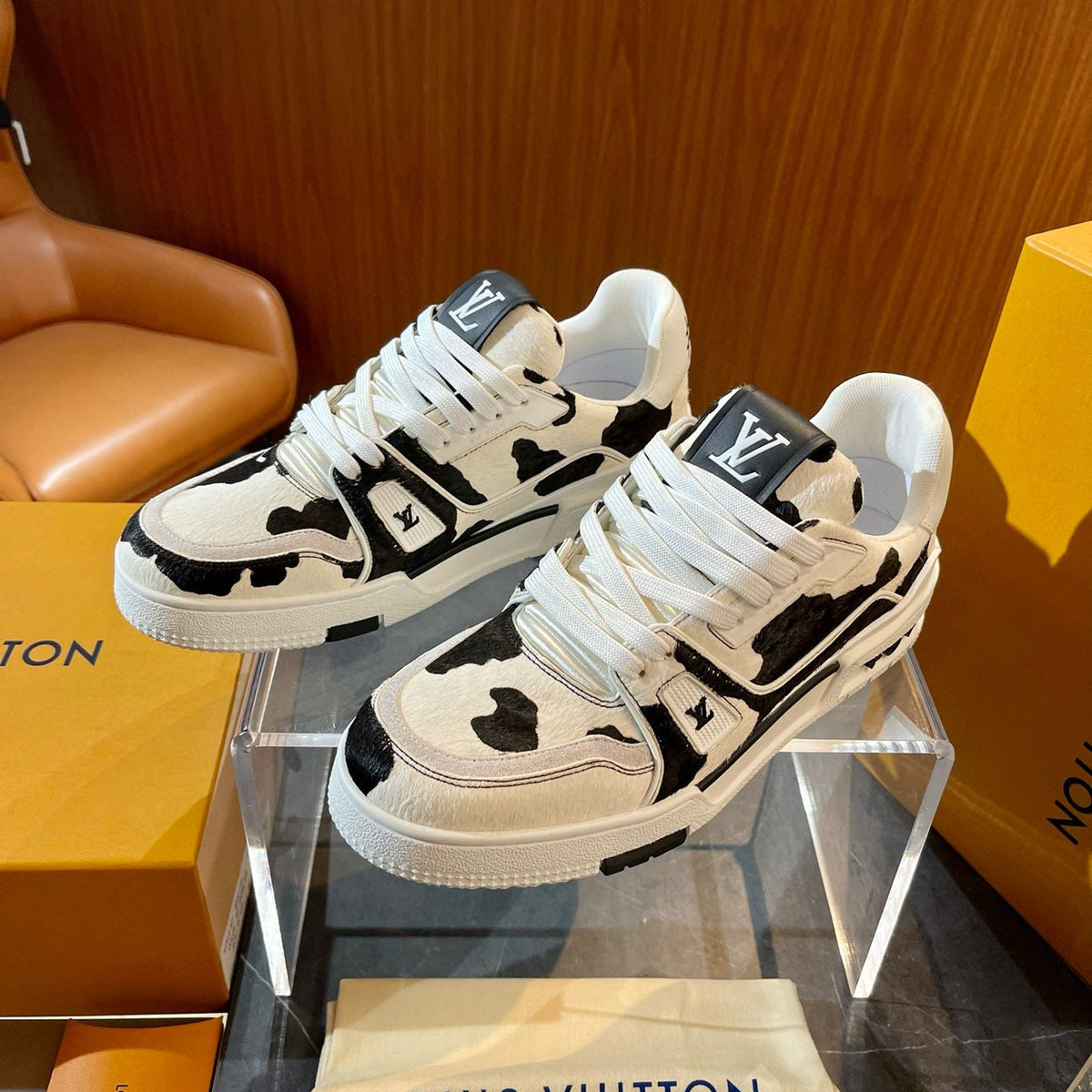 Louis Vuitton Shoes- Louis Vuitton Lou Trainers Comfortable Everyday Designer Shoes