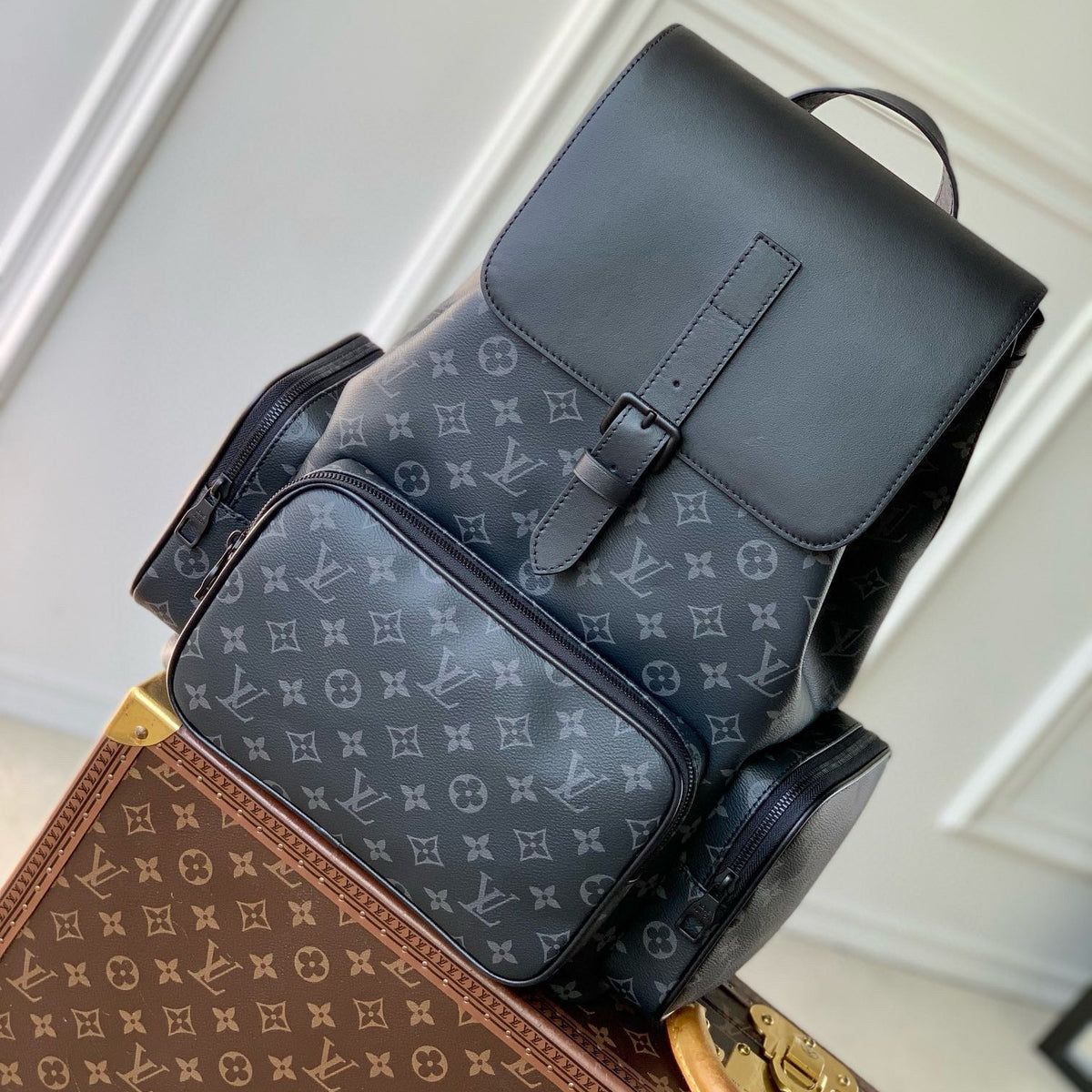 Louis Vuitton Bags- Louis Vuitton Lou Trio Backpack Elegant Everyday Designer Handbag