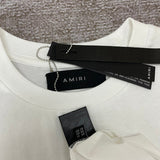 Close-up of Amiri t-shirt craftsmanship