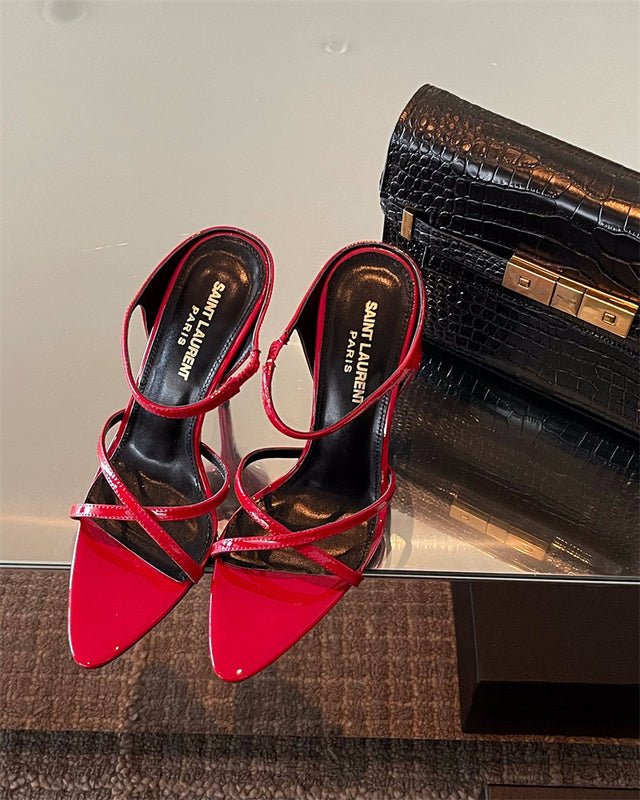 Saint Laurent luxury shoes detail shot