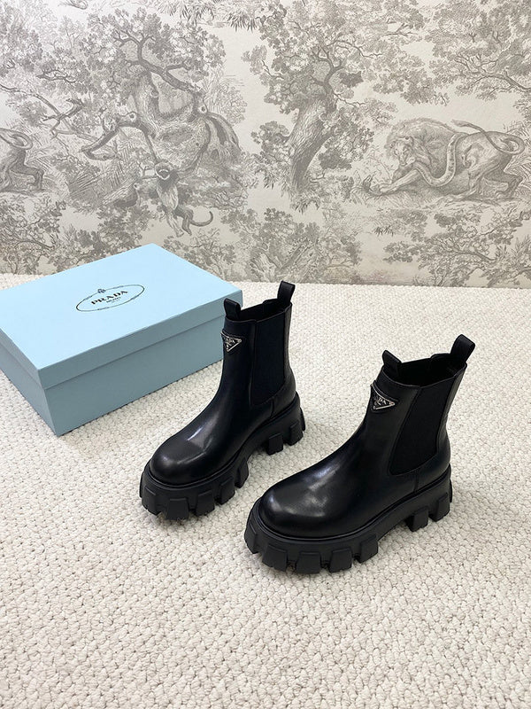 Prada luxury shoes detail shot