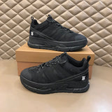 Burberry Camel Chunky Platform Sneakers - Angled View