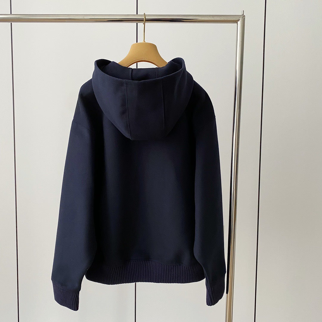 Hoodies- Miu M Zip Hoodie Premium Designer Casual Hoodie