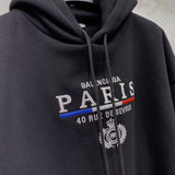Close-up of Balenciaga designer clothing craftsmanship