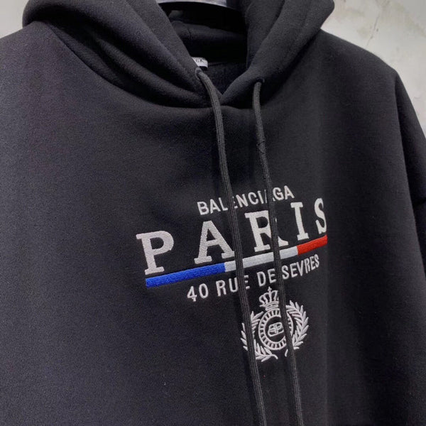 Close-up of Balenciaga designer clothing craftsmanship