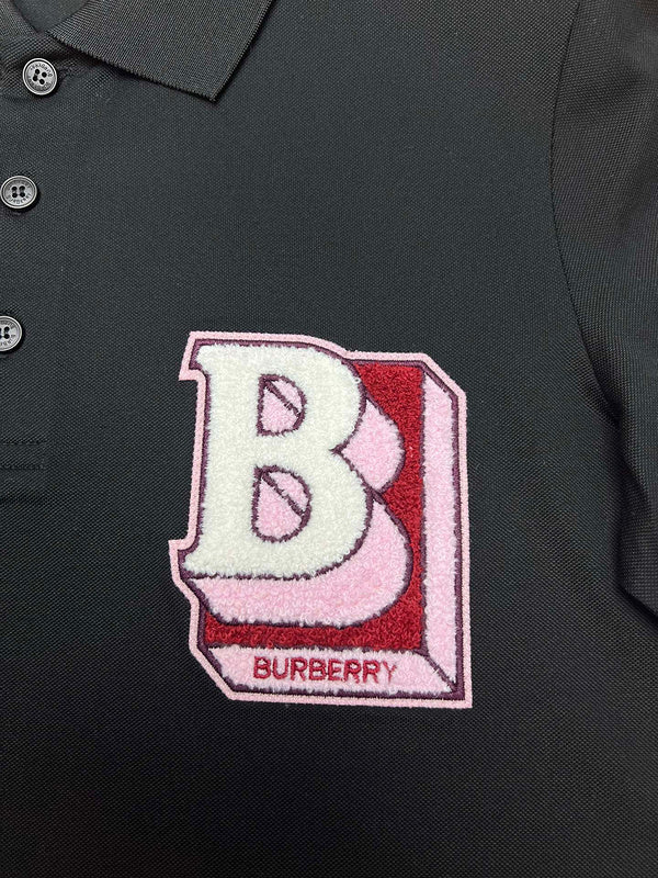 Burberry luxury t-shirt detail shot
