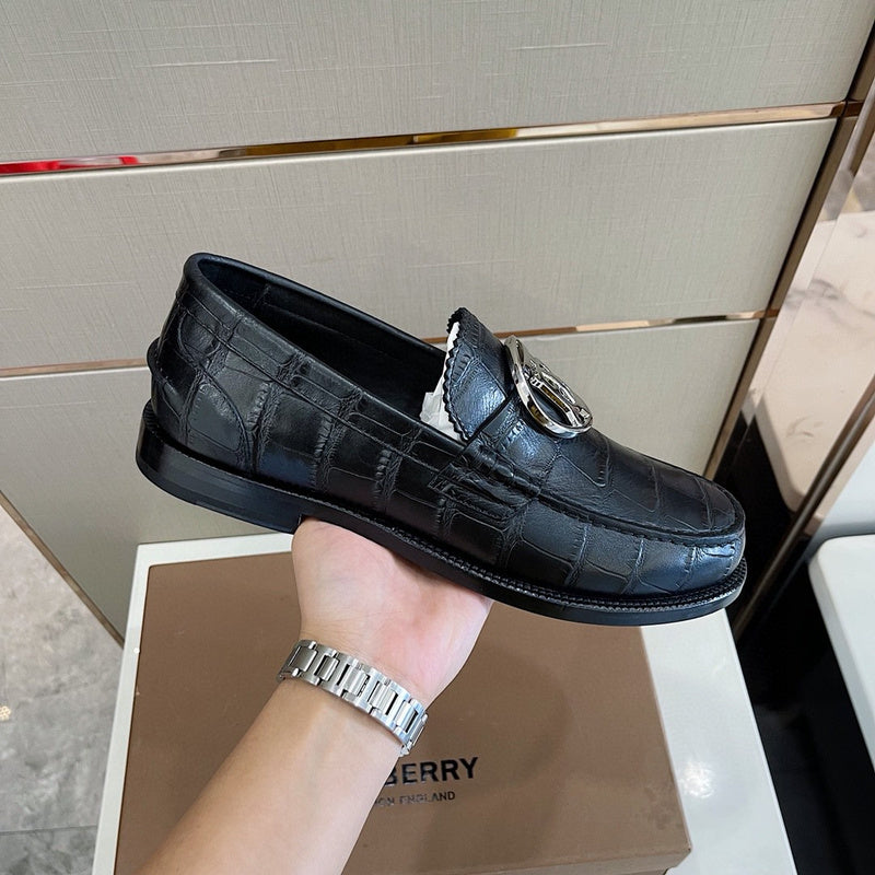 Burberry Red Slip-On Sneakers - Heel Detail View