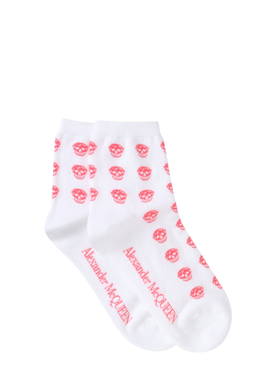 Alexander McQueen Shorts? Alexander Mcqueen Women Short Skull Sock Premium Designer Casual Shorts