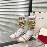 Close-up of Valentino Garavani shoes craftsmanship