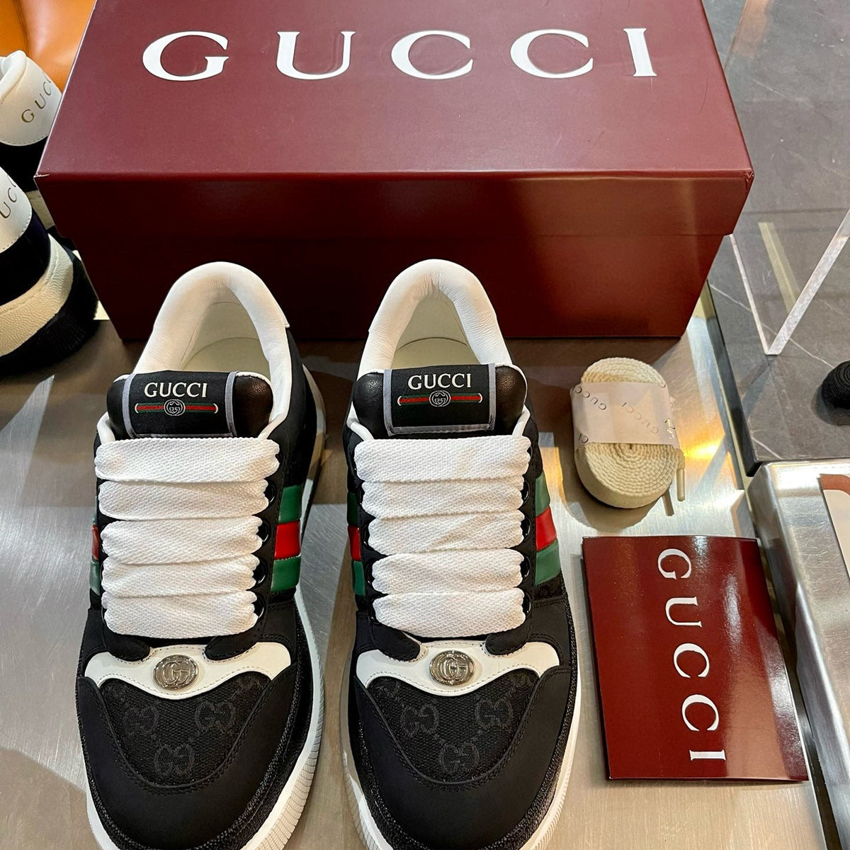 Gucci Shoes- Gucci Screener Trainers Comfortable Everyday Designer Shoes
