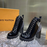 Louis Vuitton White Bow-Detail Flats - Heel Detail View