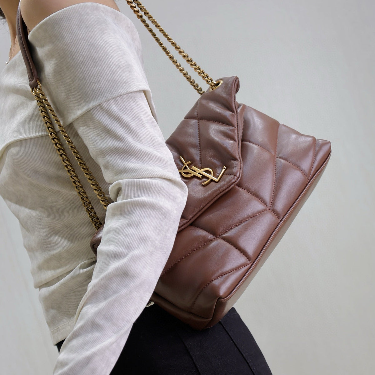 Saint Laurent Bags- Saint Laurent Loulou Puffer Small Bag Elegant Everyday Designer Handbag