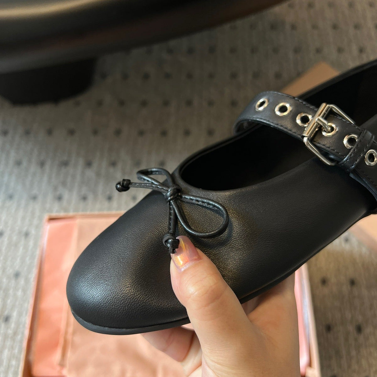 Shoes- Miu M Ballerina Flats Comfortable Everyday Designer Shoes