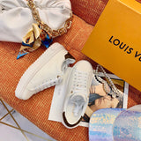 Close-up of Louis Vuitton shoes craftsmanship