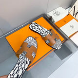 Hermès Nude Platform Sandals - Toe Detail View
