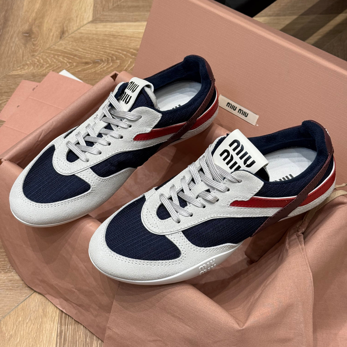 Shoes- Miu M Trainers Luxury Lifestyle Designer Footwear