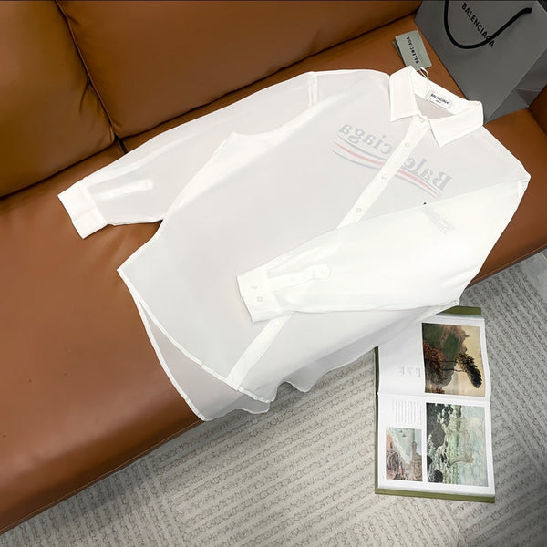 Close-up of Balenciaga designer clothing craftsmanship