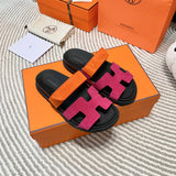 Hermès Grey Gladiator Sandals - Detail Shot of Craftsmanship
