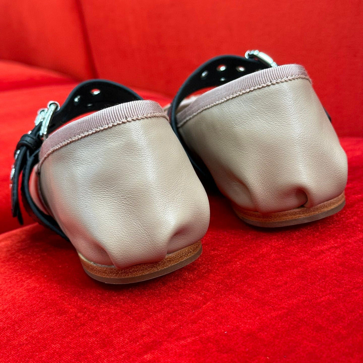 Shoes- Miu M Ballerina Flats Premium Designer Casual Shoes