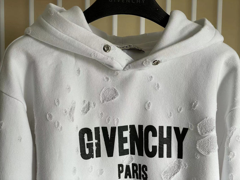 Close-up of Givenchy designer clothing craftsmanship