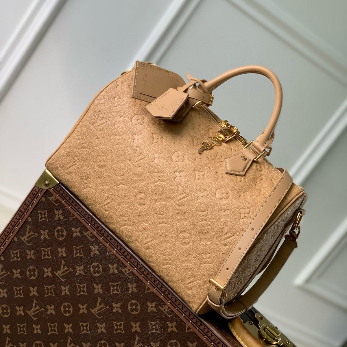 Louis Vuitton Bags- Louis Vuitton Lou Speedy Soft 30 Bag Elegant Everyday Designer Handbag