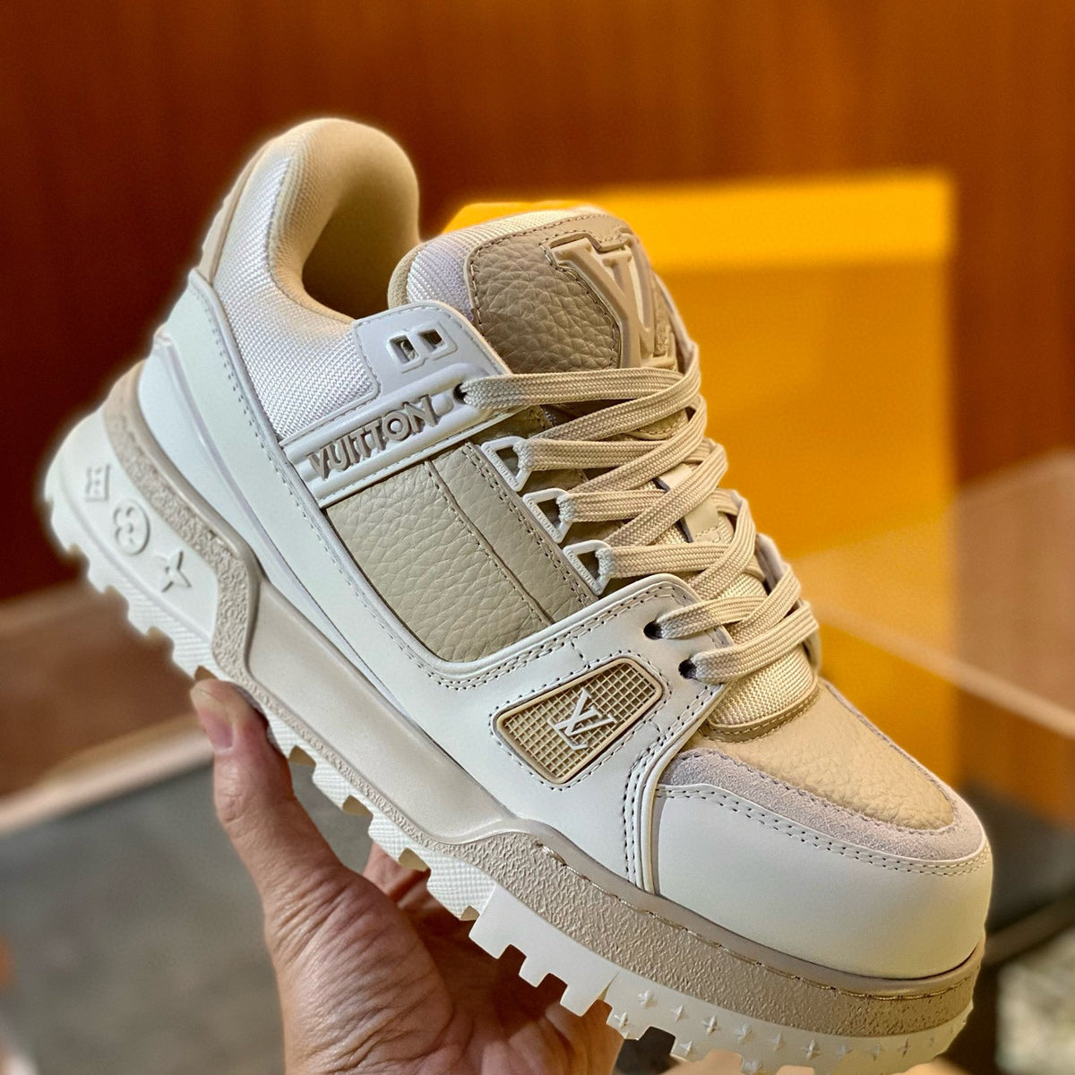 Louis Vuitton Shoes- Louis Vuitton Lou Trainer Maxi Trainers Comfortable Everyday Designer Shoes