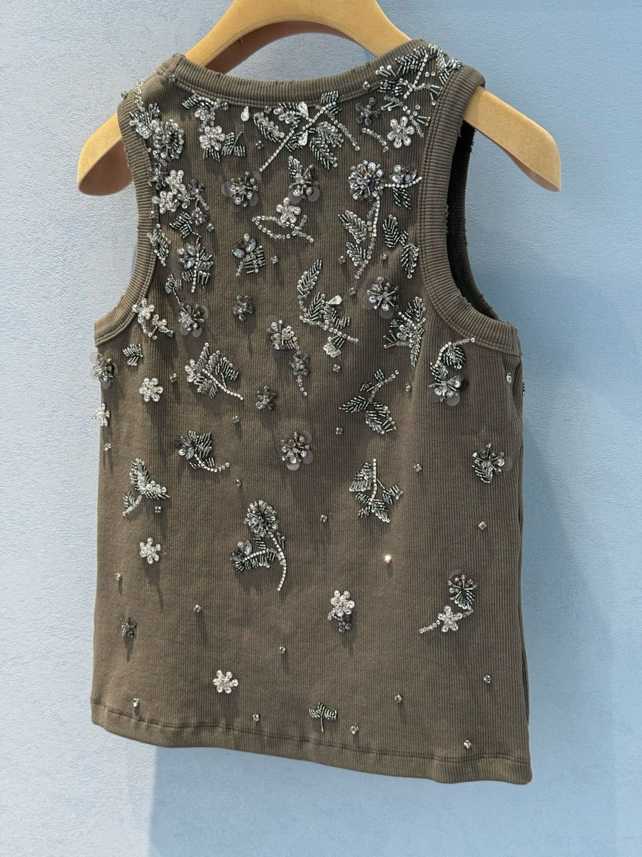 Tops- Miu M Tank Top Premium Designer Casual Top