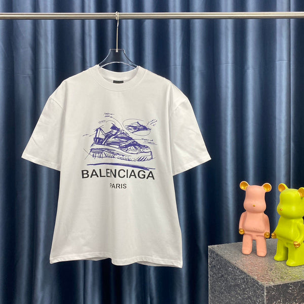Balenciaga luxury t-shirt detail shot