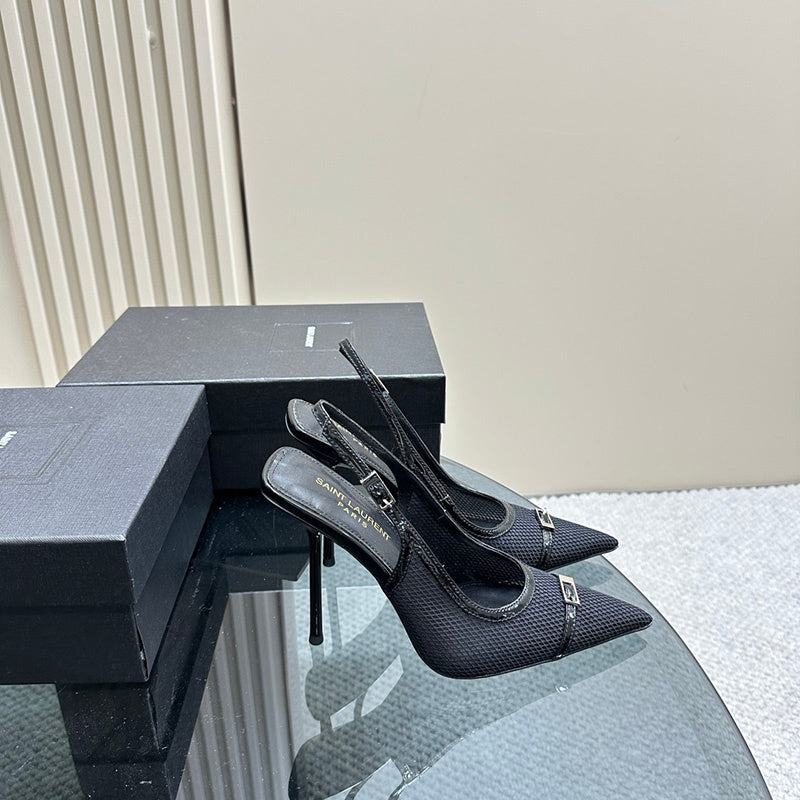 Saint Laurent luxury shoes detail shot