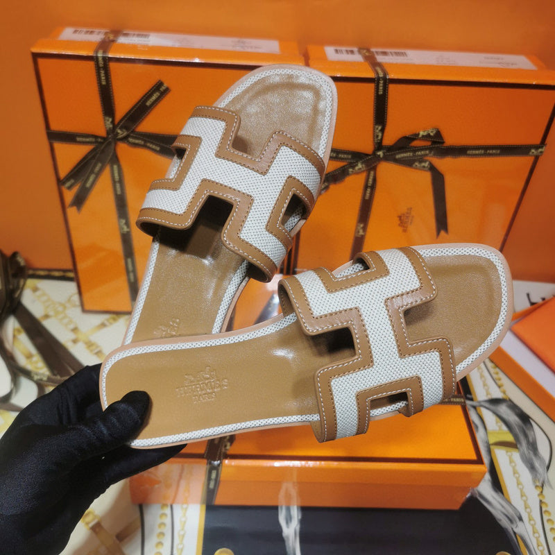Hermes sandals Style 043 - close-up of elevated everyday design