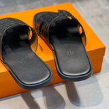 Hermès Black Low-Top Sneakers - Detail Shot of Craftsmanship